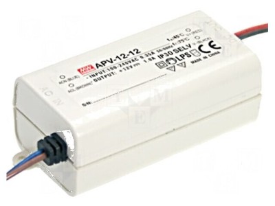 Alimentator LED 12W 15VDC 0,8A 90-264VAC IP42 foto