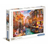 Puzzle Clementoni, Apus in Venetia, 500 piese