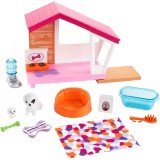 Set de joaca Barbie, Mobilier si accesorii pentru catel, FXG34