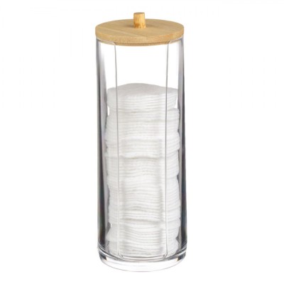 Suport Acrilic, 7x20cm, Capac Bambus, Transparent foto