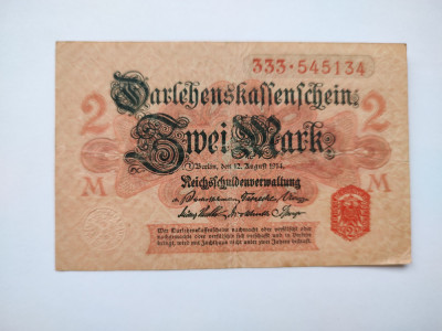 Germania - 2 Mark 1914 - L2 foto