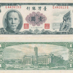 1973 ( 1 VI ) , 1 new taiwan dollar ( P-1971b ) - Taiwan - stare aUNC