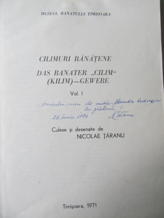 Cilimuri banatene (vol. 1) (lipsa copertile) - Nicolae Taranu