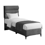 Cumpara ieftin Pat textil Limit Pako World, Antracit, 90x200 cm