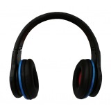 Casti cu fir elSales ELS-8558 , pliabile , Dynamic Sound , Pure Bass , negru/albastru