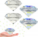 4ack 80mm Cristal Diamante Ornament pentru Precipită-H&acirc;rtie Decorații pentru loc