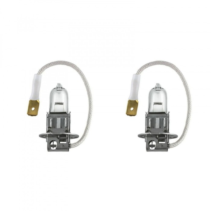 Pachet 2 Becuri Proiector H3 12V 55W PK22S Basic Sct