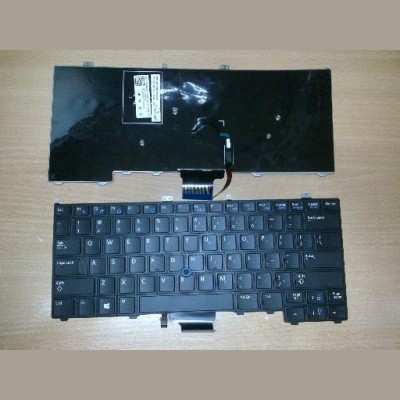 Tastatura laptop noua Dell Latitude E7440 E7420 E7240 Black with Point Stick US foto