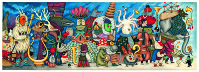 Puzzle Djeco orchestra fantastica foto