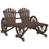Cumpara ieftin Set mobilier de gradina, 2 piese, lemn masiv de brad