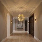 Candelabru LED modern WELD Petito 18W, 30 cm, inaltime reglabila, crom lucios