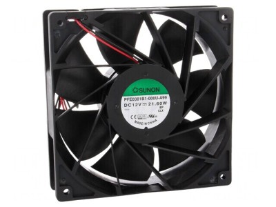 Ventilator axial DC 12V 140x140mm 405 m3/h 62dBA foto