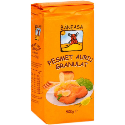 Pesmet Auriu Granulat Baneasa, 500 g, Pesmet, Pesmet pentru Gatit, Pesmet din Paine, Pesmet Paine Uscata, Pesmet din Paine Alba, Pesmet Auriu pentru G foto