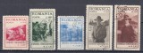 ROMANIA 1931 LP 93 EXPOZITIA CERCETASEASCA SERIE STAMPILATA