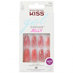 Unghii false Jelly Fantasy, 28 bucati, Kiss