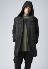 Geaca cotton peached canvas parka Urban Classics XL EU foto