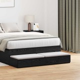 Cumpara ieftin Sertare de pat, negru, 120x36,5x16,5 cm lemn prelucrat