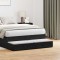 vidaXL Sertare pentru pat cu sertar Stejar negru 120 x 36.5 x 16.5 cm 866940