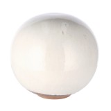Sfera decorativa ceramica alba 30,5 cm