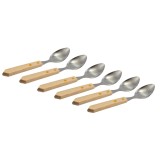 Set de 6 linguri cu maner din lemn Handy KitchenServ