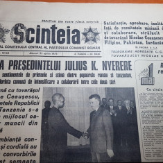 ziarul scanteia 23 aprilie 1975-foto si articol orasul buzau