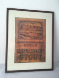 Cumpara ieftin Tablou reclama bere vintage Guinness, inramat, 43x56 cm, decor bar, pub