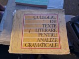 Culegere de texte literare pentru analize gramaticale vintage