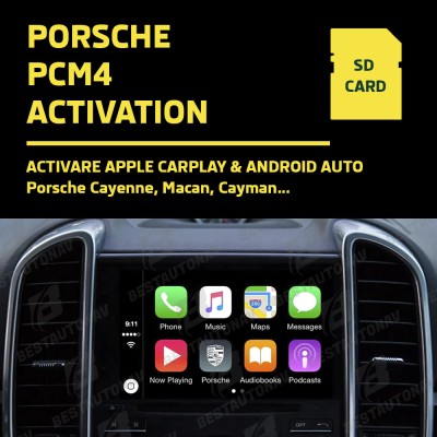 ACTIVARE PORSCHE PCM4 APPLE CARPLAY SI ANDROID AUTO CAYENNE MACAN CAYMAN foto