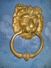 A700-Batator poarta antic mare cap Leu bronz masiv sfarsit de secol 19.