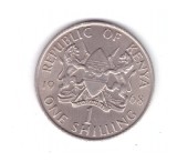 Moneda Kenya 1 shilling 1968, stare foarte buna, curata
