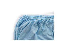Cearsaf cu elastic de saltea o persoana material Jersey, Terry, 70 x 140 cm albastru foto