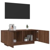 Cumpara ieftin Comodă TV, stejar maro, 100x35x40 cm, lemn prelucrat
