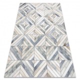 Covor PATCHWORK 21721 bej / gri - Piele de vaca, geometric , 120x170 cm