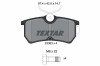 TEXTAR 2335301 set placute frana,frana disc