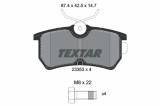 TEXTAR 2335301 set placute frana,frana disc