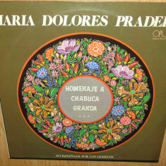 MARIA DOLORES PREDERA-HOMENAJE A CHABUCA GRANDA -DISC VINIL ANUL 1985