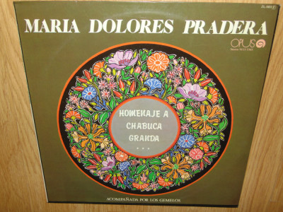 MARIA DOLORES PREDERA-HOMENAJE A CHABUCA GRANDA -DISC VINIL ANUL 1985 foto