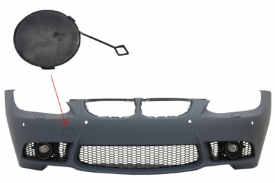 Capac Carlig Bara Fata compatibil cu BMW Seria 3 E90 E91 (2004-2011) E92 E93 M3 (2006-2009) M3 Design THCFBBME90M3 foto