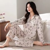 Cumpara ieftin Pijama dama "Warm Love" din doua piese, PJ038, Gri deschis