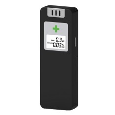 Alcool Test Digital Negru cu Display LCD Iluminat Alb Alcooltester