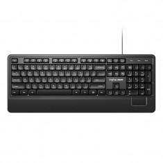 Tastatura Inphic V590 cu fir de 1.5m, conexiune USB, 104 taste, Negru foto