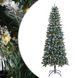 vidaXL Brad de Crăciun artificial cu 300 LED Verde 96 x 96 x 240 cm 3395851