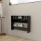 Pantofar de perete, negru, 80x18x60 cm, lemn prelucrat