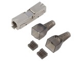 Conector RJ45 Cat 6 ecranat 8p8c