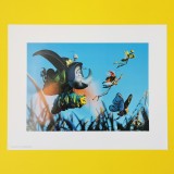 A Bug&#039;s Life print litografie The Disney Store 1999 lithography vintage