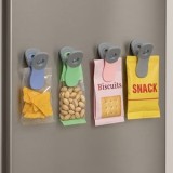 Clești magnetici pentru sigilat pungi, 7 cm, Set 4 buc, Multicolor, CMCLASS