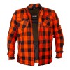 Camasa Moto W-TEC Black Heart Reginald, M, Negru/Portocaliu