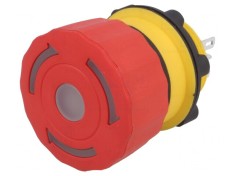 Comutator de Siguranță cu LED Roșu 24V 22mm 2NC