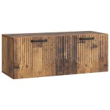 vidaXL Oglindă TV montată pe perete Lemn vechi 78,5 x 31 x 30 cm 899063