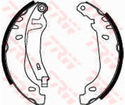 Set saboti frana PEUGEOT 306 Hatchback (7A, 7C, N3, N5) (1993 - 2003) TRW GS8531 foto